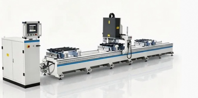 Precyzyjna 4-głowicowa wiertarka CNC do aluminiowych ścian osłonowych